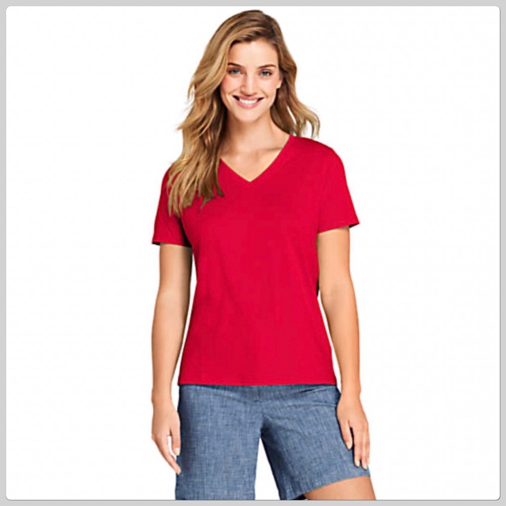 NWOT Old Navy Red Tee Boxy Style Size L